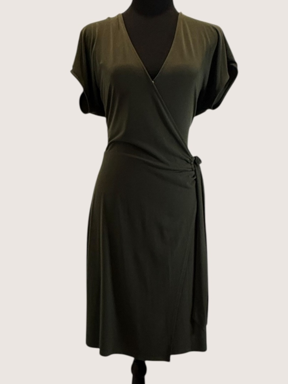 Olive green Casual Dress